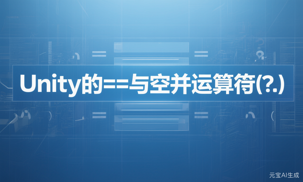 Unity的==与空并运算符(?.)